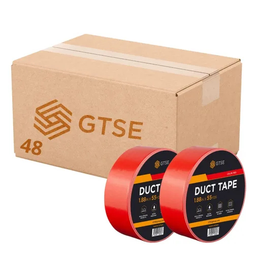 Miniatura 67 de Cinta adhesiva ancha GTSE, negra, 3 pulgadas x 55 yardas (164 pies), cinta de reparación resistente e impermeable para uso en interiores