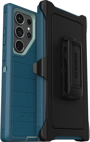 Miniatura 10 de OtterBox Funda para Galaxy S23 Ultra (Solo) - Serie Defender - Negro, Resistente y Duradero - con Protección de Puertos - Incluye Soporte con Clip