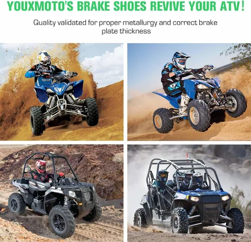 Miniatura 5 de Youxmoto Zapatas de freno delanteras y traseras para Honda Fourtrax TRX 200 SX 1986 1987 1988; TRX 200 1990 1991; TRX 200D tipo 2 II 1991 1992 1993