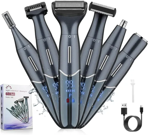 Manscape - Recortadora de bolas para hombres, recortadora de vello corporal y púbico y afeitadora de pelo de la ingle para mujeres y hombres, área