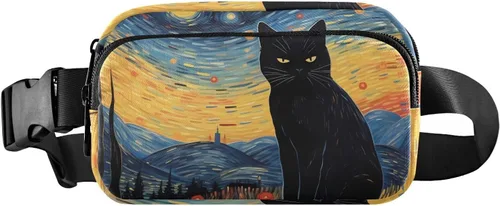 Miniatura 9 de Van Gogh Starry Night Riñoneras para mujeres y hombres - Riñonera cruzada H130129, 21340594, Talla única, Moda