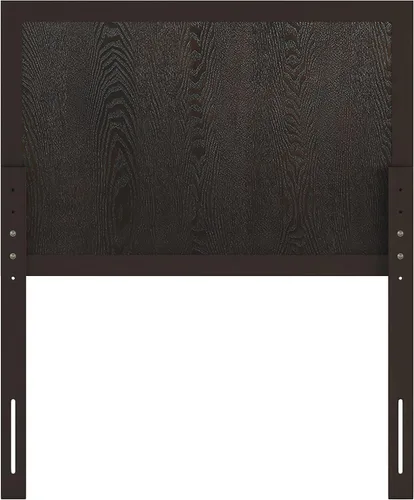 Miniatura 7 de Flash Furniture Oliver Cabecera de madera tamaño individual, cabecera de dos paneles en color marrón oscuro