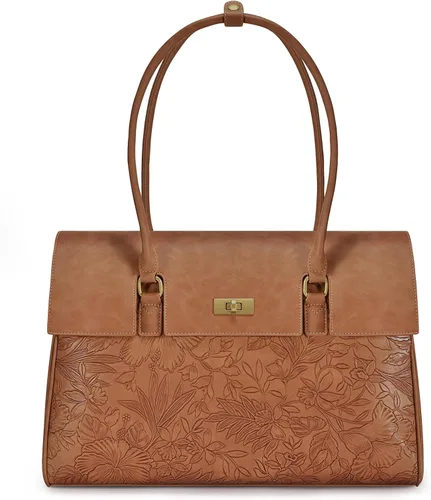 Miniatura 14 de LOVEVOOK Bolso de Mensajero para Computador Portátil para Mujeres, Bolso de Hombro Cruzado para Computador y Negocios, Profesional, Bolso de Mano