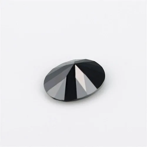 Miniatura 5 de 100 piedras preciosas sintéticas sueltas de 0.118 x 0.197 in, forma ovalada, color negro, para anillos, pulseras, collares, colgantes, joyas