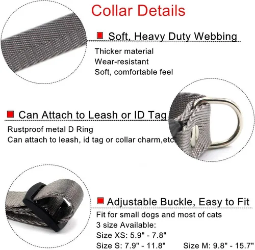 Miniatura 3 de Collar de perro y gato con flor de geranio, collar de nailon para cachorro con campana de perlas, accesorio de disfraz de Yorkie de Chihuahua