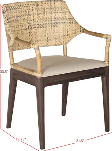 Miniatura 3 de SAFAVIEH Home Collection Carlo - Silla con brazos, color miel