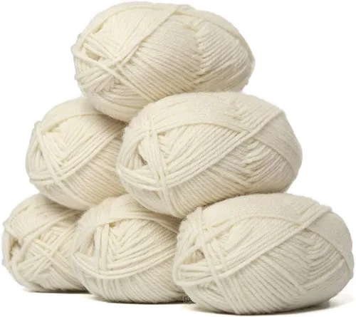Miniatura 15 de 100% lana pura Superwash de Alpaca Warehouse, juego de 3 madejas (150 gramos) de peso DK - Procedencia directa de Perú - Celestialmente suave
