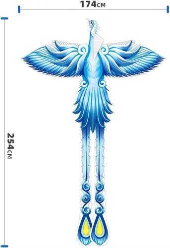 Miniatura 2 de HIIGH Kites Bluebird nueva cometa grande Phoenix Kite adulto deportes al aire libre cometa fácil de volar juego para niños