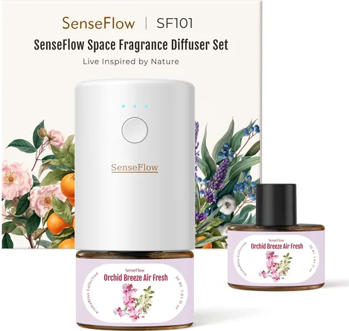 Miniatura 16 de Difusor de aceite esencial para el hogar, difusor inteligente de aromaterapia sin agua SF101S Pro, aroma de habitación enchufable con temporizador