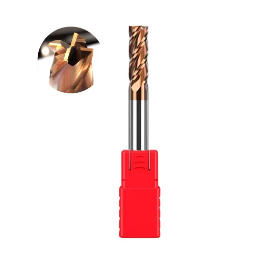 Miniatura 12 de ASNOMY 5 piezas de fresas cuadradas de carburo – 1/8 pulgadas (0.118 in) molino de extremo de carburo de grano micro para aceros de aleación/aceros