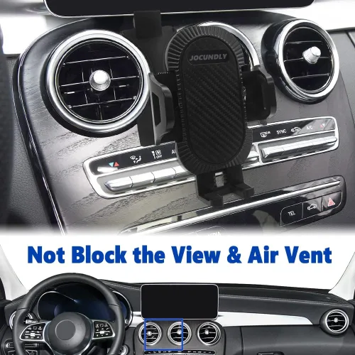 Miniatura 4 de Soporte de teléfono para automóvil para Mercedes Benz Clase C 2019-2021 y Clase GLC 2020-2022 [compatible con funda gruesa] Soporte de teléfono