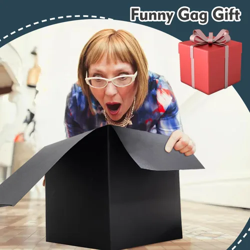 Miniatura 5 de Jsuslife Caja de regalo para bromas, set de 13 cajas sorpresa anidadas y apilables para bromas, ideal para cumpleaños, bodas, aniversarios