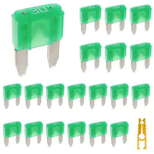 Miniatura 5 de 20 piezas de mini fusible de hoja y 1 extractor de fusibles 2A 32V golpe rápido para fusibles de repuesto para automóvil/RV/camión/motocicleta/barco