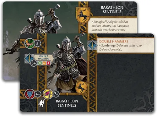 Miniatura 5 de Una canción de hielo y fuego Juego de mesa en miniaturas Unidad de centinelas de Baratheon Juego de estrategia para adolescentes y adultos A