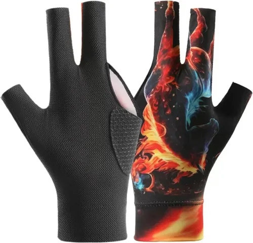 Miniatura 9 de Guantes de billar profesionales, guantes de piscina con acolchado antideslizante para un agarre seguro y un movimiento suave