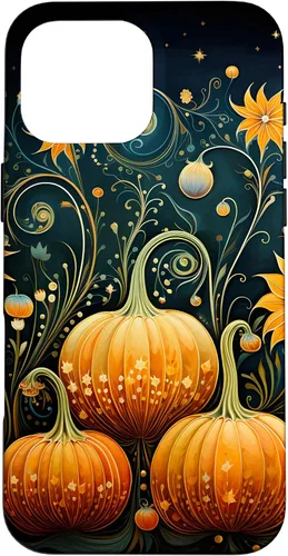 Miniatura 19 de Funda floral para iPhone 16 Pumpkins Vintage Otoño Otoño