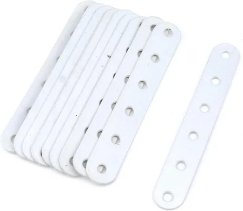 Miniatura 9 de T Tulead Soportes rectos de hierro planos de reparación para muebles, placas de refuerzo de muebles, soporte reparador dorado, 2.16 x 0.7 x 0.06