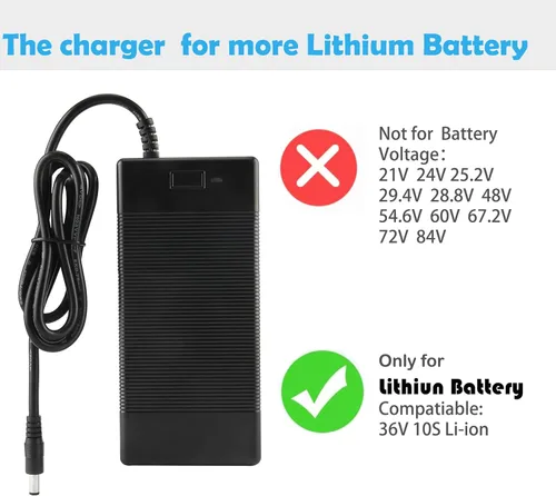 Miniatura 2 de Cargador ACDC del reemplazo del cargador 42vdc para la batería de litio 10S 36Voltage DC42V Compatible con S2Pro S2Lite S2 KS4 KS4Pro NEX NEX3