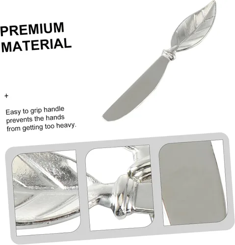 Miniatura 8 de BESTonZON Espátula de metal, 4 piezas, herramienta para el hogar, mantequilla para cuchillo, maní, utensilios prácticos, cuchillos de sándwich