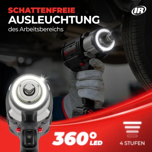 Miniatura 5 de Ingersoll Rand Modelo W7172 Llave de impacto inalámbrica de 3/4" de 20 V, par de torsión de 1500 pies-libra, anillo de fricción y retenedor