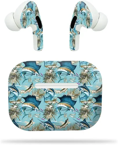 Miniatura 4 de MightySkins - Compatible con Apple Airpods Pro - Magenta Summer Funda protectora de vinilo duradera y única Fácil de aplicar, quitar y cambiar