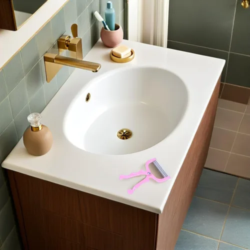 Miniatura 6 de Depilación facial para mujeres, diseño manual portátil; depiladora de cuerpo completo, sin dolor; 2 unidades de removedor rosa para cara, cuello