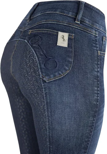 Miniatura 4 de HORZE Kaia - Pantalones de asiento completo de silicona de cintura alta para mujer