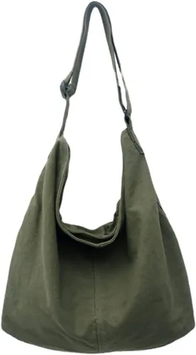 Miniatura 7 de GAXOS Bolso bandolera estético para la escuela, estilo vintage, de lona negra, para mujer, bolso de hombro para laptop