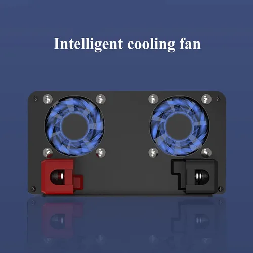 Miniatura 3 de Inversor de corriente de onda sinusoidal modificada de 3000 W 3500 W, 12 V-60 V CC a 220 V CA, 2 salidas de CA, pantalla digital inteligente