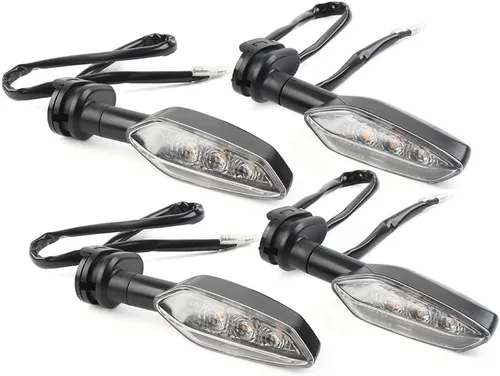 Miniatura 5 de 2 pares de luces direccionales traseras, indicadores de señal de giro de motocicleta, 12 V, repuesto para Yamaha FZ 16 250 FZS 150 FZ1 FZ8 Tenere