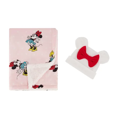 Miniatura 5 de Disney Manta de visón mullida, de doble cara, ultrasuave y afelpada, manta de visón y sherpa para recién nacido, mide 30 x 40 pulgadas, incluye