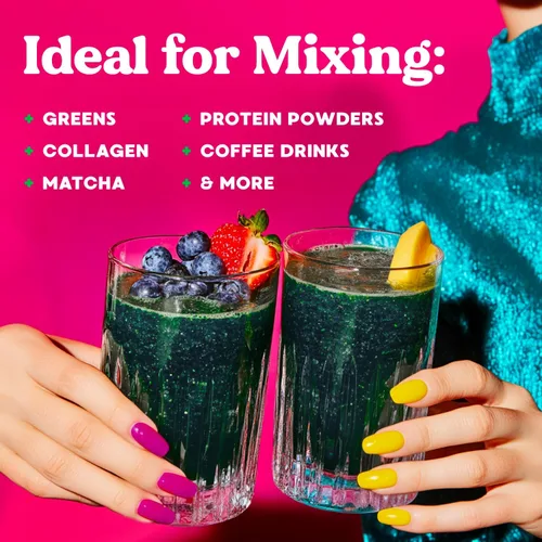 Miniatura 3 de Simply Blossom - Espumador de leche - Mezclador eléctrico de mano y agitador de bebidas, varita espumadora para verduras, café, matcha, proteínas
