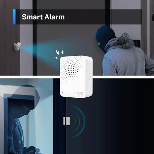Miniatura 2 de Kit de inicio del sensor Tapo de TP-Link: "1 x Hub H100" + "1 x Sensor de movimiento T100" + "1 x Sensor de contacto T110