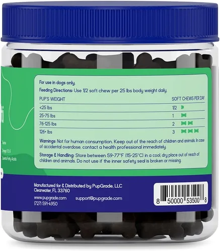 Miniatura 3 de PupGrade Multivitamínico diario para perros – Suplemento todo en uno con aceite de pescado Omega, vitaminas A, C, D, E y B complejo para la salud