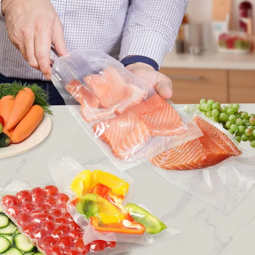 Miniatura 7 de Bolsas selladoras al vacío para alimentos, 200 cuartos de galón de 8 x 12 pulgadas, bolsas de ahorro de alimentos precortadas, tamaño de cuarto