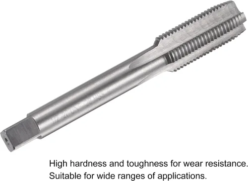 Miniatura 4 de uxcell Macho de roscar para fresado de roscas 1/2"-20 UNF, máquina de mano izquierda HSS (acero de alta velocidad) 6542 sin recubrimiento 4 flautas