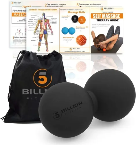 Miniatura 2 de 5BILLION - Pelota de masaje de cacahuete – Bola de masaje de lacrosse doble y pelota de movilidad para terapia física – Herramienta de masaje