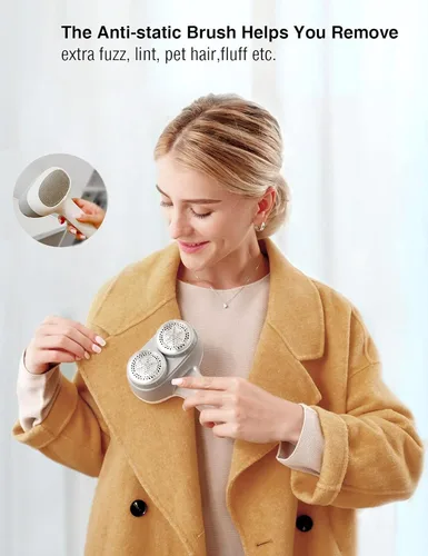 Miniatura 6 de VASSON Afeitadora de Tela, Removedor de Pelusas Eléctrico, Afeitadora de Pelusas Recargable, Afeitadoras de Suéter para Eliminar Pelusas, Gran