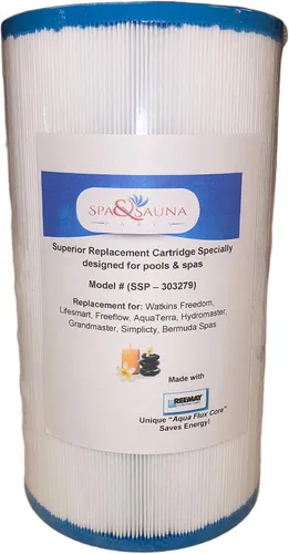Spa & Sauna Parts Cartucho de filtro de repuesto para Watkins Freedom, Lifesmart, Freeflow, AquaTerra, Hydromaster, Grandmaster, Simplicty, Bermuda