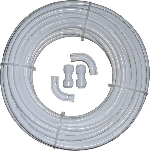 Miniatura 4 de Tubo de 1/4 de pulgada O.D. Longitud del tubo 32.8 pies (32.8 ft) Tubo de filtro de agua RO blanco PE, uso con sistemas de ósmosis inversa, filtros