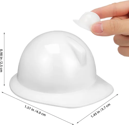 Miniatura 9 de ABOOFAN 10 cascos de pollo para mascotas, mini casco duro, mini sombrero de construcción y casco de seguridad en miniatura, pequeñas gorras