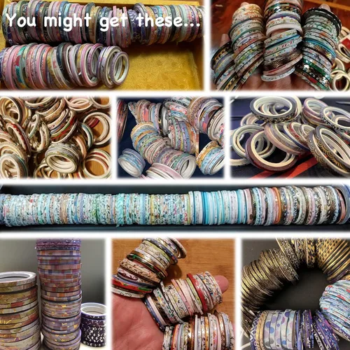 Miniatura 9 de Extra - Juego de cinta Washi extra delgada, patrones aleatorios, 80 rollos + paquete de lámina dorada, cinta decorativa para enmascarar súper