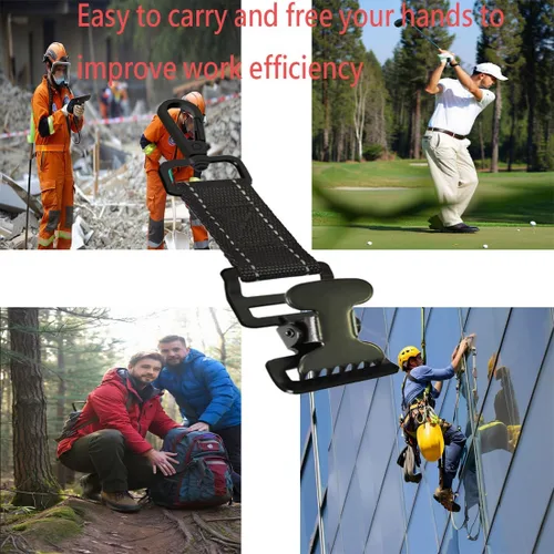 Miniatura 3 de ZHIRONGFA - Pinza multiusos para guantes de bombero, mantiene los guantes organizados y prácticos, para lucha contra incendios, golf, trabajo