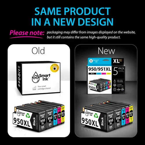 Miniatura 7 de Smart Ink Cartuchos de tinta compatibles de repuesto para HP 950XL 951XL 950 XL 951 XL 5 unidades combo (2 negro y 1 cian 1 magenta 1 amarillo)