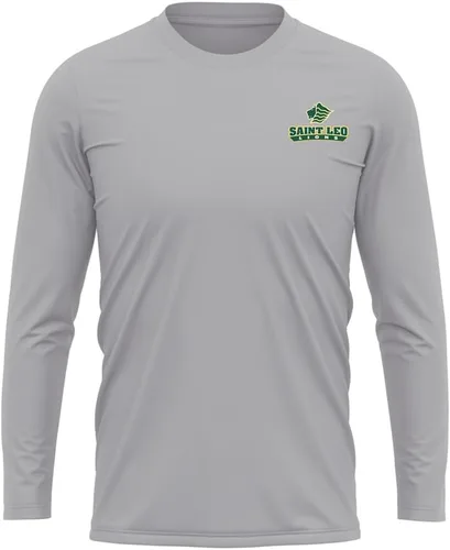 Miniatura 229 de Camisa deportiva de manga larga oficial de la NCAA Collegiate para hombre, con logotipo en el pecho izquierdo, colección Athletic Heather