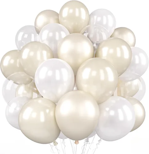 Miniatura 19 de Globos Rojo Blanco Azul, 50 Piezas 12 Pulgadas con Estampado de Estrellas, Globos de Látex Rojo Real Azul Confeti para el 4 de Julio, Día