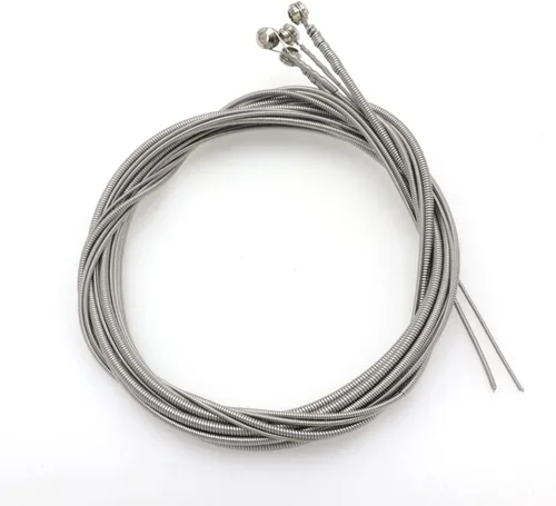 Juego de repuesto de 4 cuerdas de bajo de acero inoxidable, cuerdas de bajo acústico, cuerda de bajo eléctrico, accesorios para instrumentos de bajo