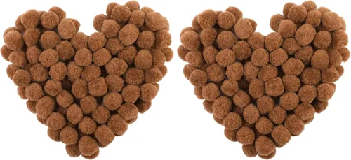 Miniatura 34 de Morfen 150 pompones para manualidades, color marrón claro, bolas de pompón mullido de 1 pulgada para manualidades, proyectos de manualidades