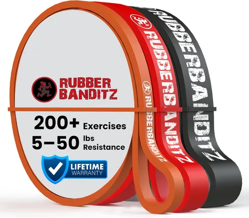 Miniatura 10 de Rubberbanditz Combo Pull Up Assist Bands Heavy Duty Resistance Exercise Bands for Powerlifting, Mobility, and Stretching Resistance Bands for