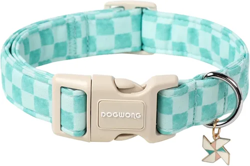 Miniatura 26 de DOGWONG Collar de Algodón Navideño para Perro, Collar de Perro Rojo de Papá Noel, Collares Duraderos para Mascotas de Fiestas Navideñas, Lindo Rojo
